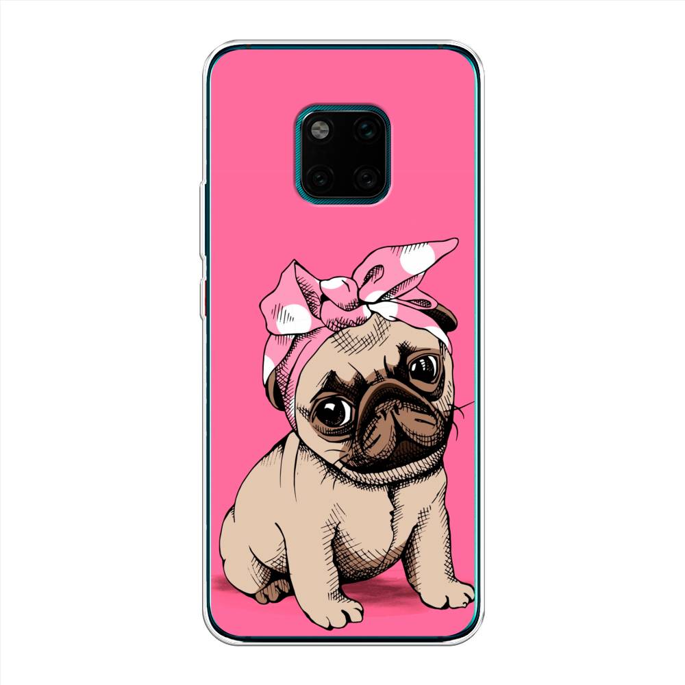 

Чехол Awog на Huawei Mate 20 Pro "Dog Pin-Up", Розовый;бежевый, 67050-2