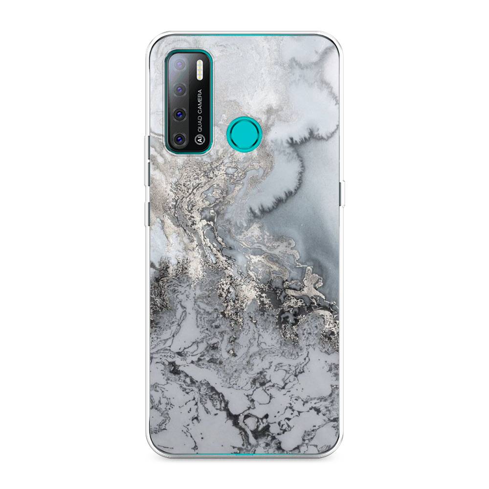 

Чехол Awog на Tecno Pouvoir 4 "Морозная лавина серая", Разноцветный, 300350-3