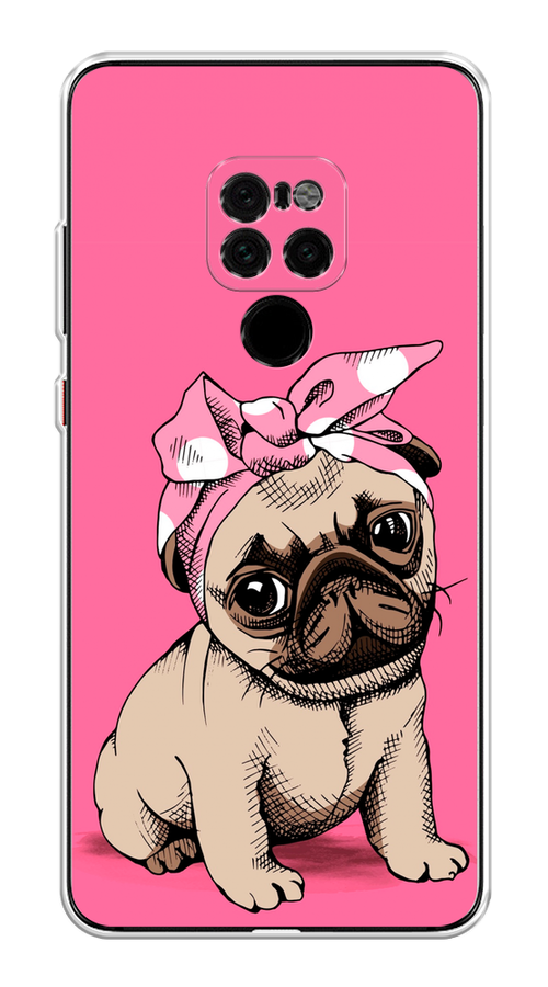 

Чехол Awog на Huawei Mate 20 "Dog Pin-Up", Розовый;бежевый, 66850-2