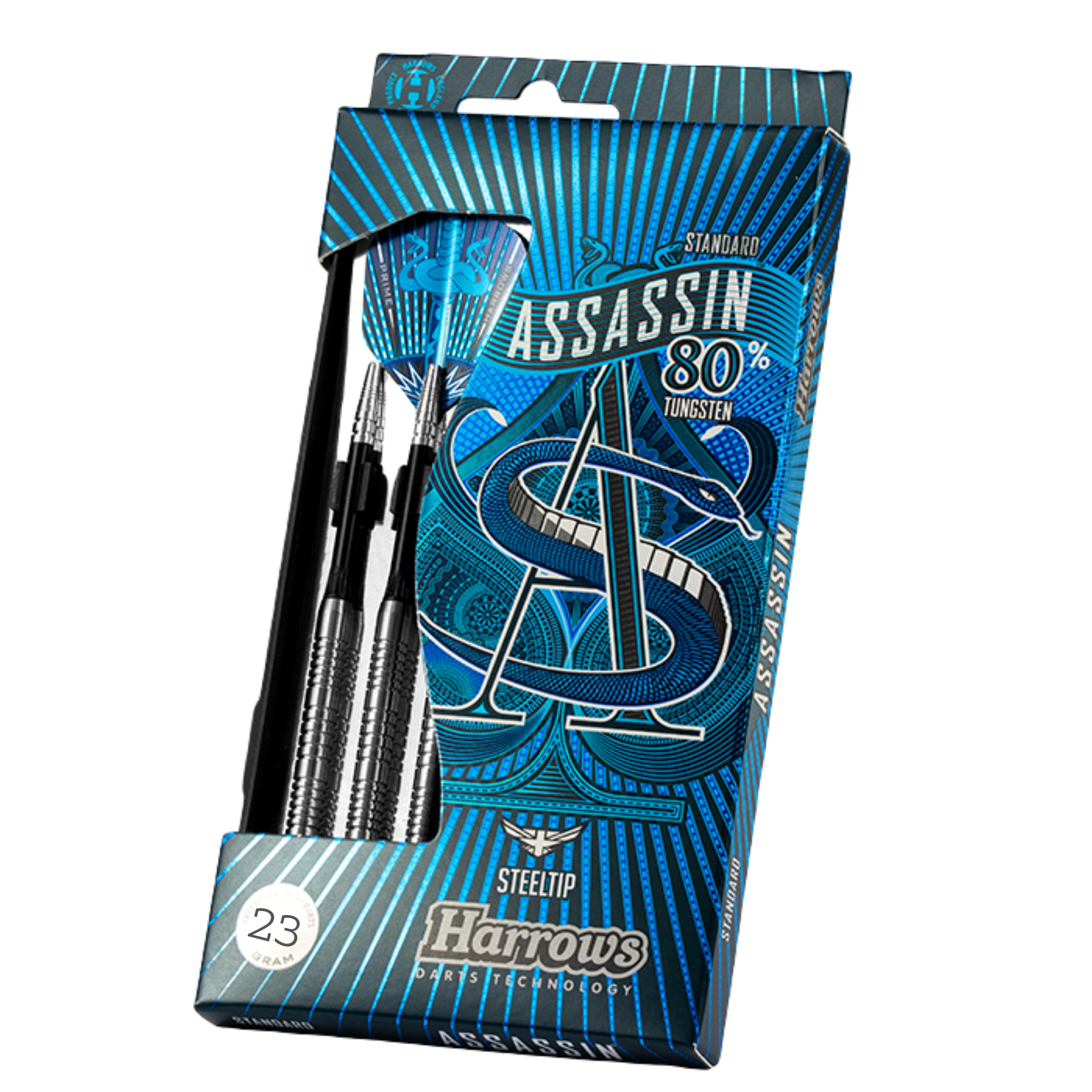 

Дротики для игры в дартс Harrows Assassin steeltip средний уровень 22гр