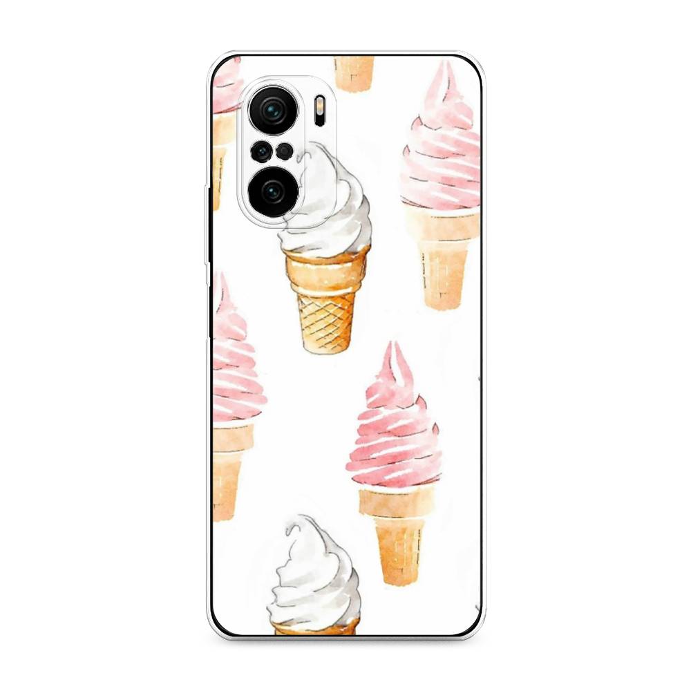

Чехол Awog на Poco F3/Redmi K40/Mi 11i "Нарисованное мороженое", Разноцветный, 312650-10