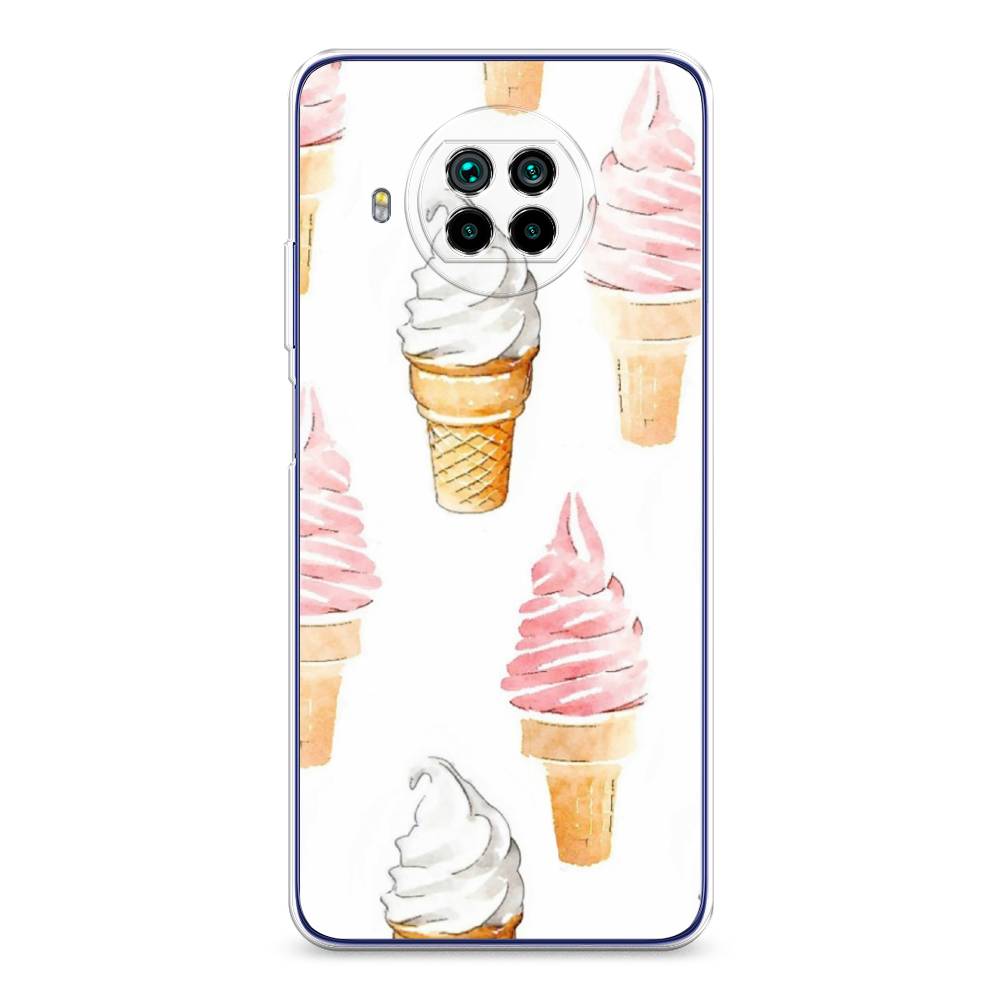 

Чехол Awog на Xiaomi Mi 10T Lite "Нарисованное мороженое", Разноцветный, 39150-10