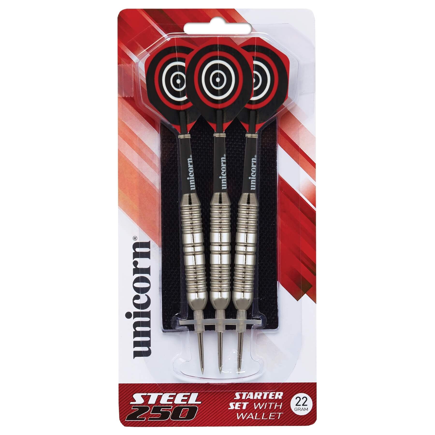 

Дротики для игры в дартс Unicorn STEEL 250 steeltip 22gr начальный уровень