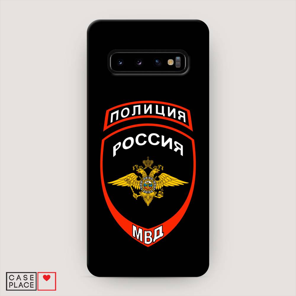 фото Пластиковый чехол "полиция шеврон" на samsung galaxy s10 awog