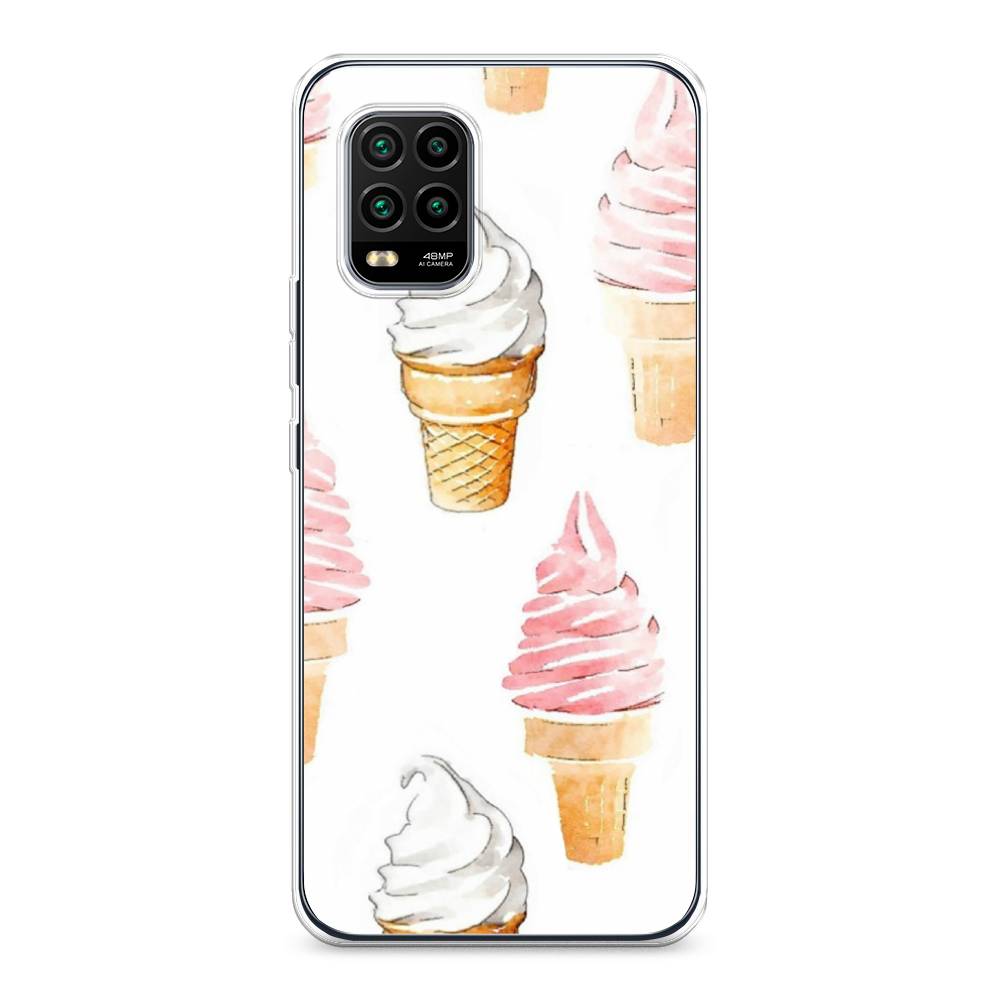 

Чехол Awog на Xiaomi Mi 10 Lite "Нарисованное мороженое", Разноцветный, 38550-10