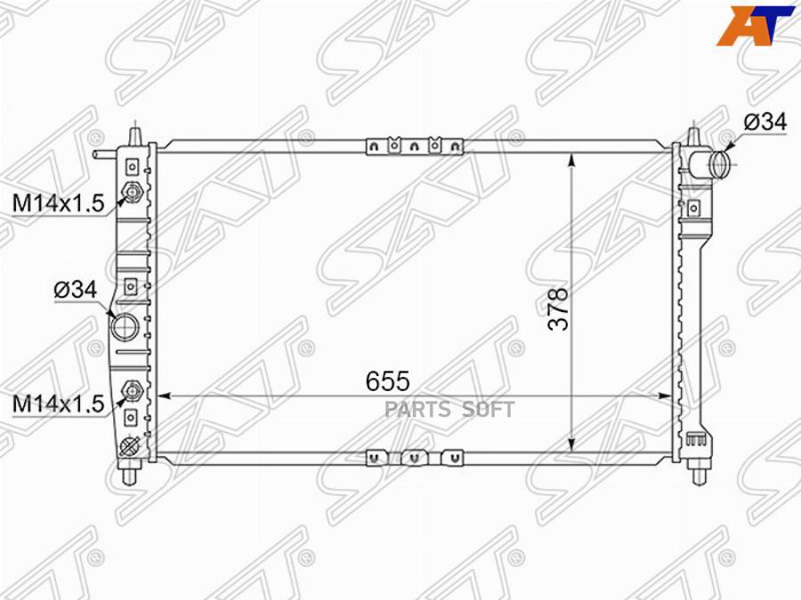 

Радиатор Daewoo Nubira 1.5/1.6/1.8/2.0 97-/Leganza 2.0 97- Sat арт. DW0004-2.0