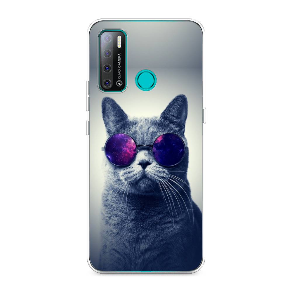 

Чехол Awog на Tecno Pouvoir 4 "Космический кот", Разноцветный, 300350-1