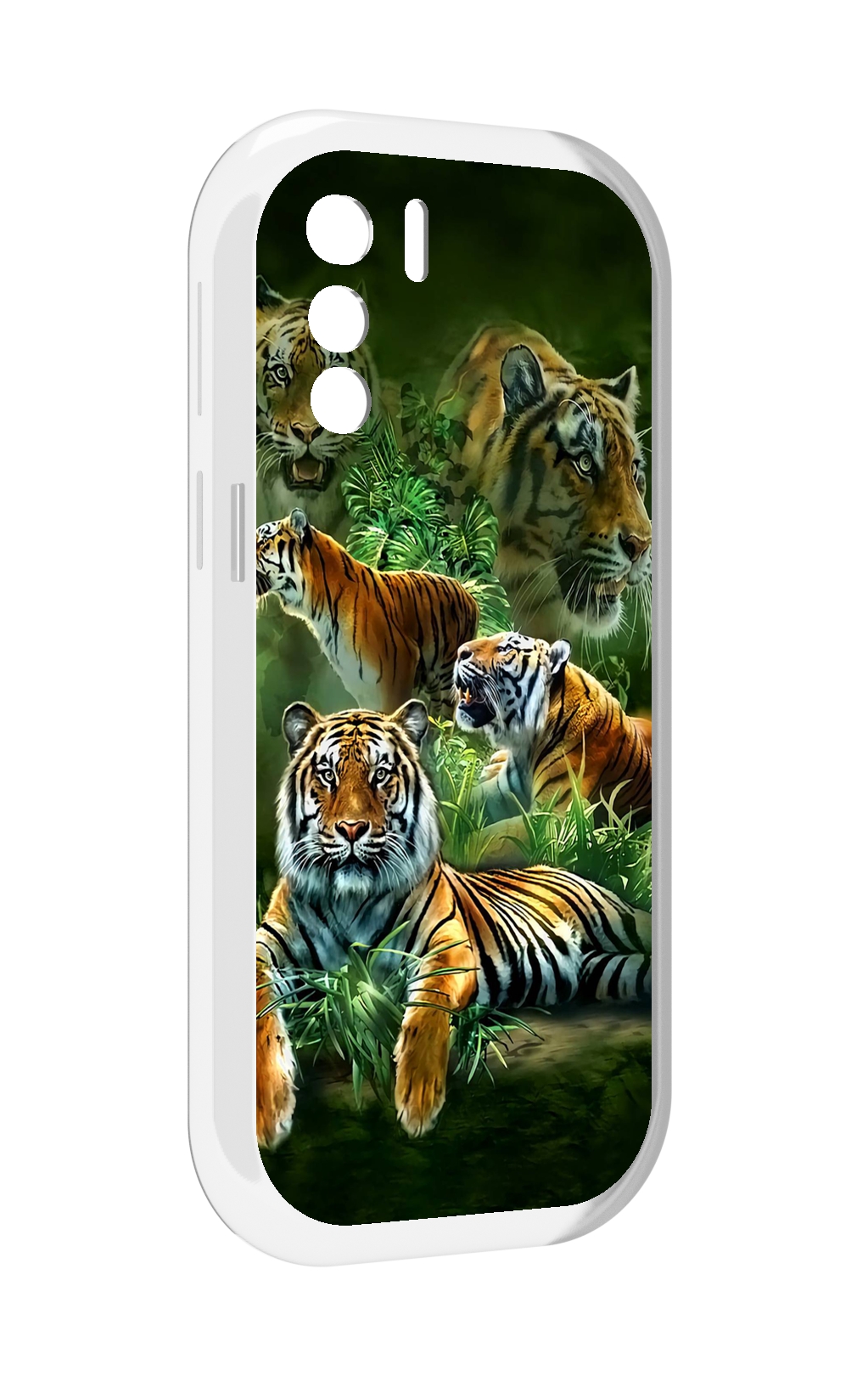 

Чехол MyPads Тигры для UleFone Note 13P, Прозрачный, Tocco