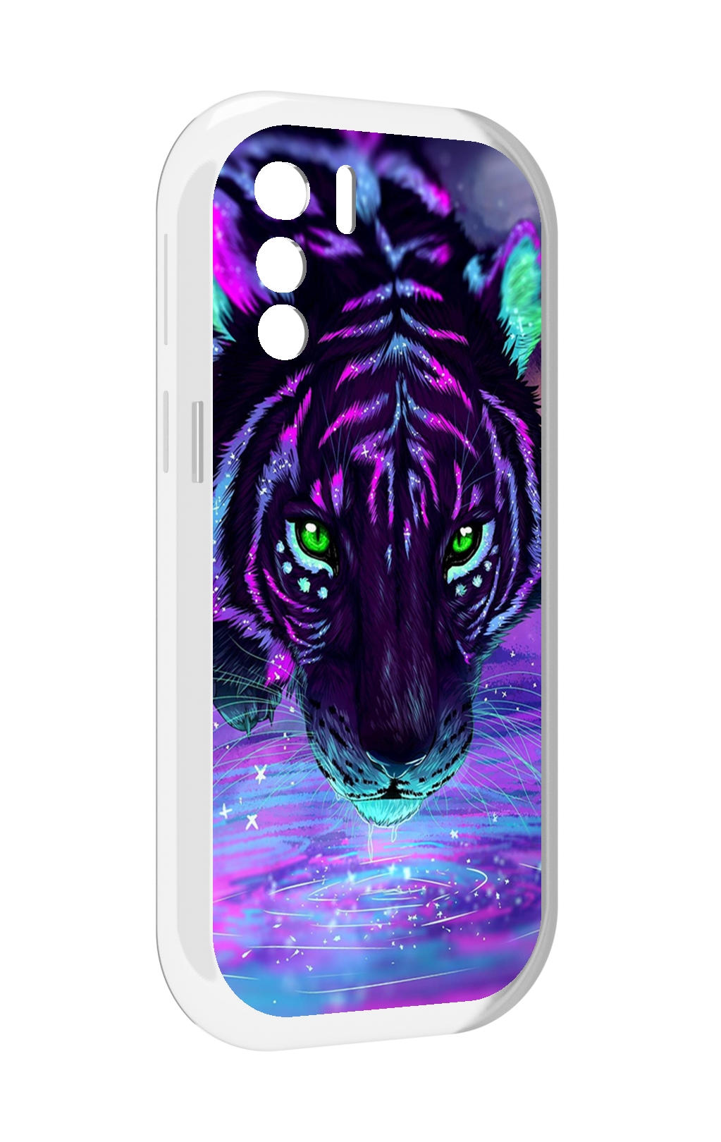 

Чехол MyPads Тигр-неон для UleFone Note 13P, Прозрачный, Tocco