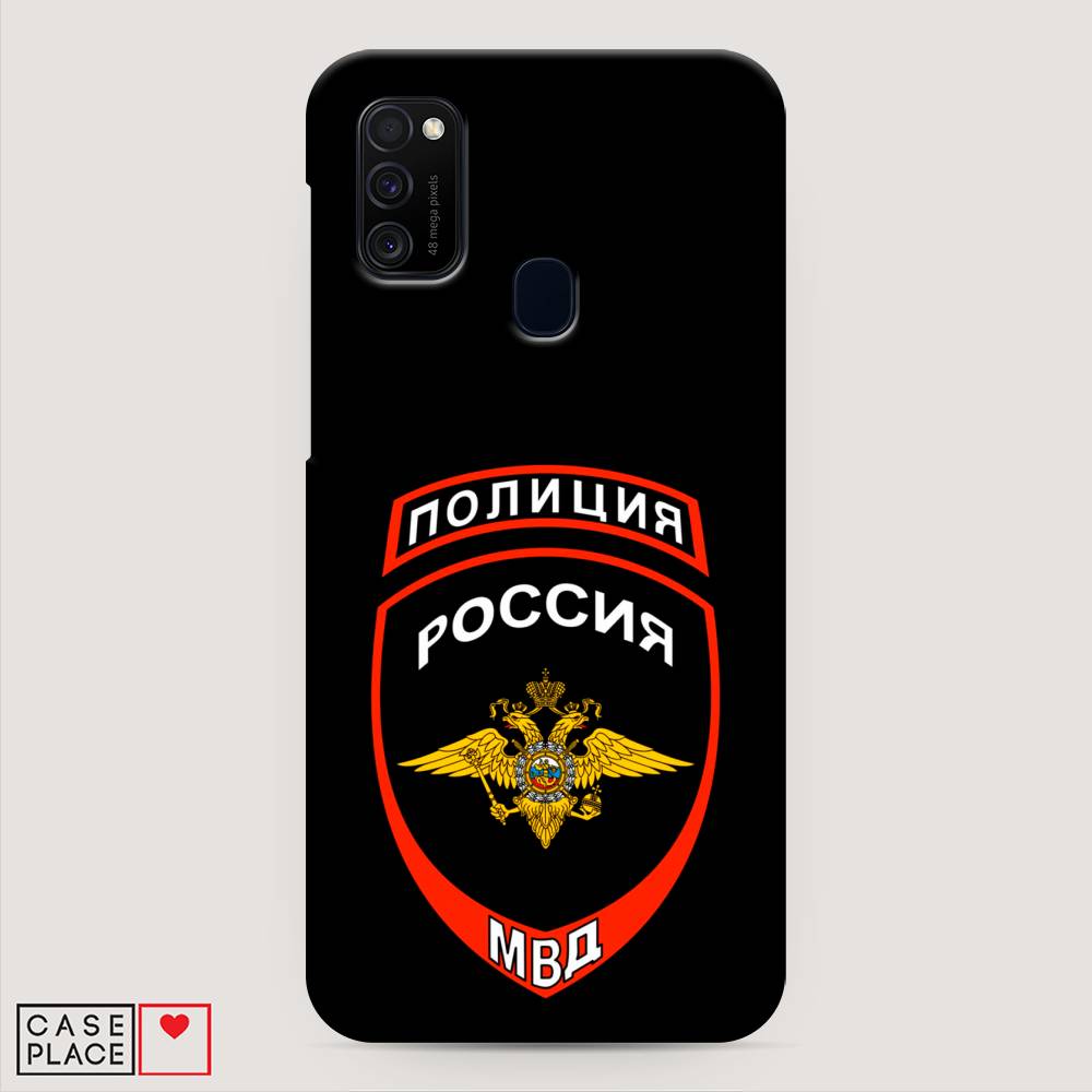 фото Пластиковый чехол "полиция шеврон" на samsung galaxy m30s awog