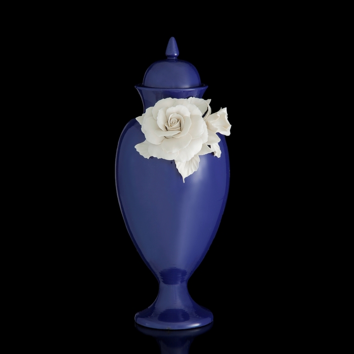 

Ваза декоративная White Rose Lunga, 20х20х50 см