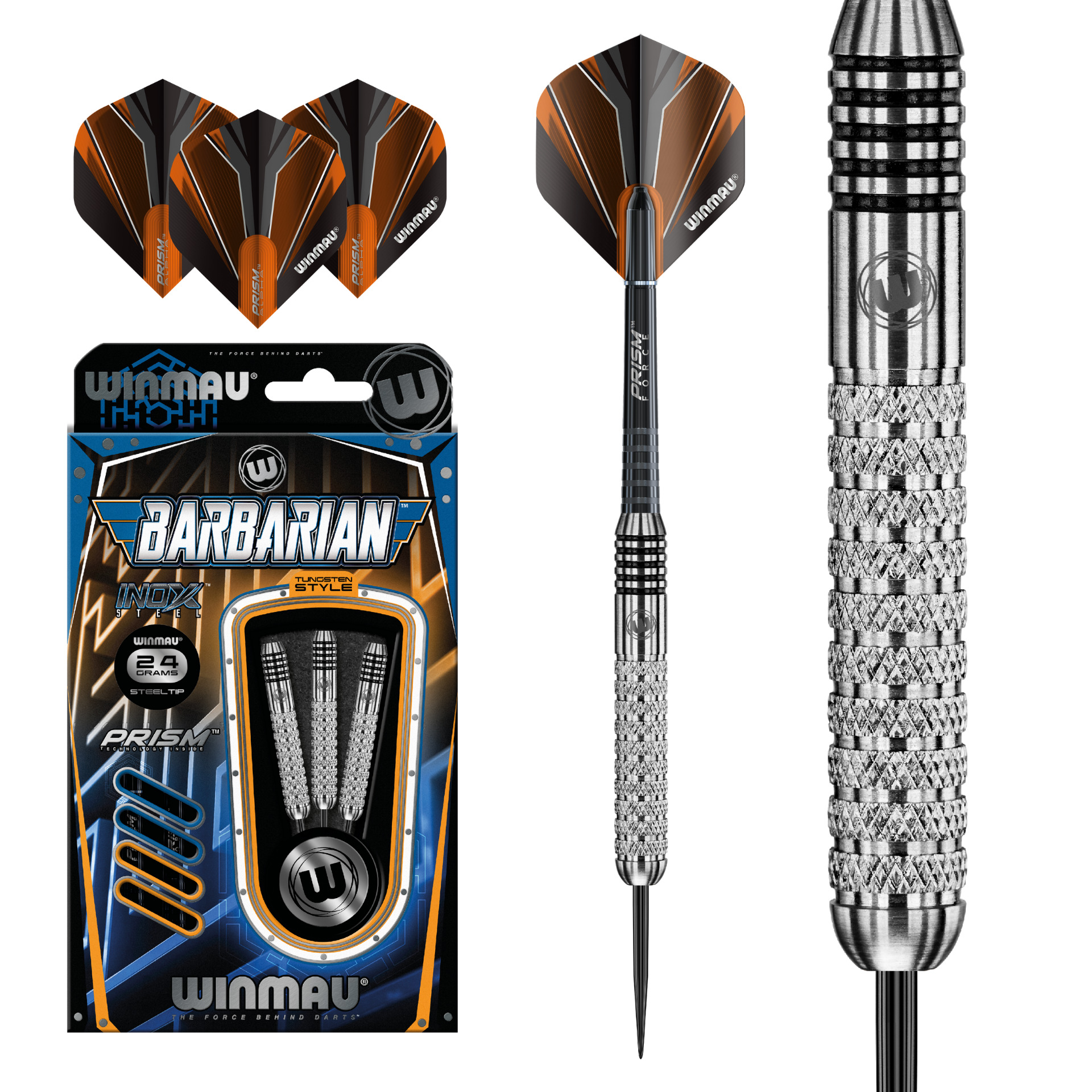 фото Дротики для игры в дартс winmau barbarian steeltip 24gr (средний уровень)