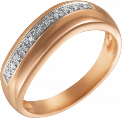 

Кольцо из золота р. 17,5 Джей Ви R17324_PINK, бриллиант, R17324_PINK