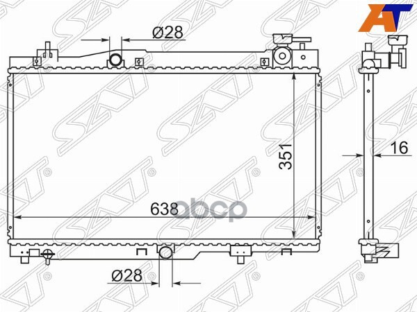 

Радиатор Cherry Qq6/Kimo 06-/Indis 10- Sat арт. CH0005