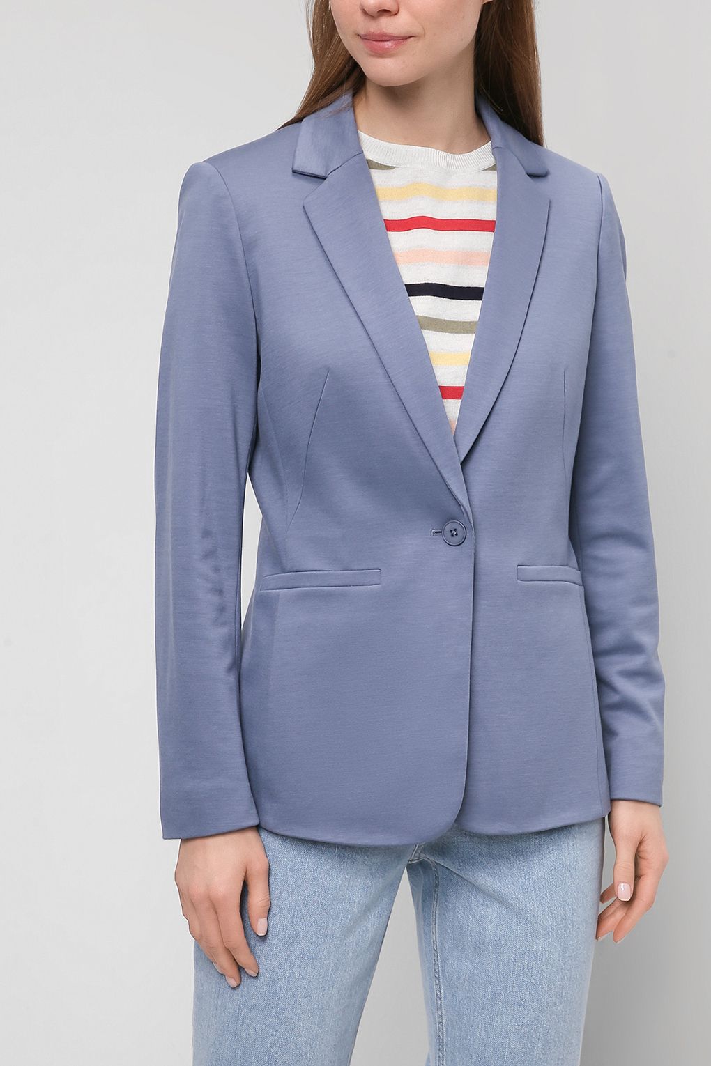 

Жакет женский Esprit 991EO1G304 синий 40, 991EO1G304
