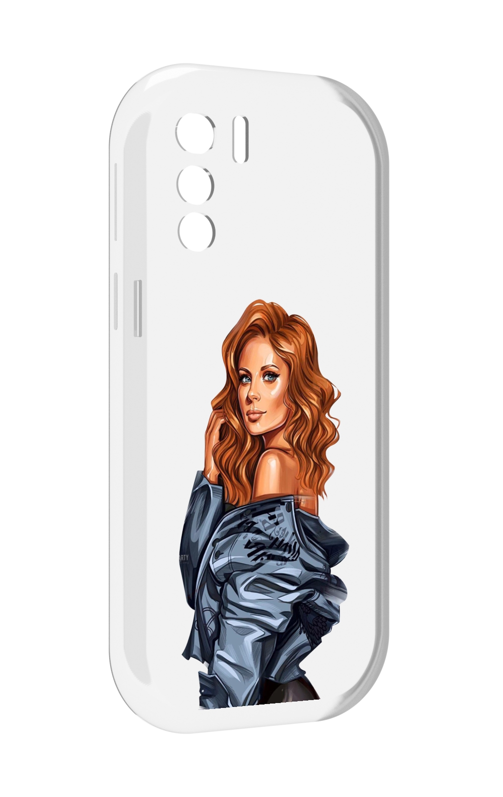 

Чехол MyPads Рыжая-девушка женский для UleFone Note 13P, Прозрачный, Tocco
