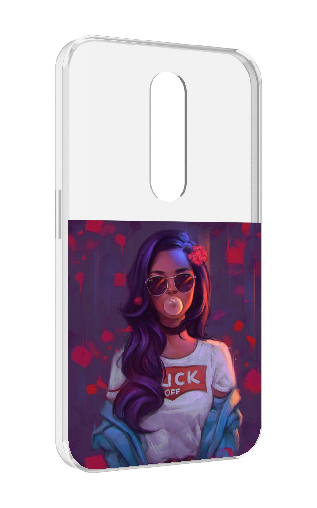 

Чехол MyPads девушка-с-жвачкой женской для Motorola Moto X Force (XT1585 / XT1581), Прозрачный, Tocco