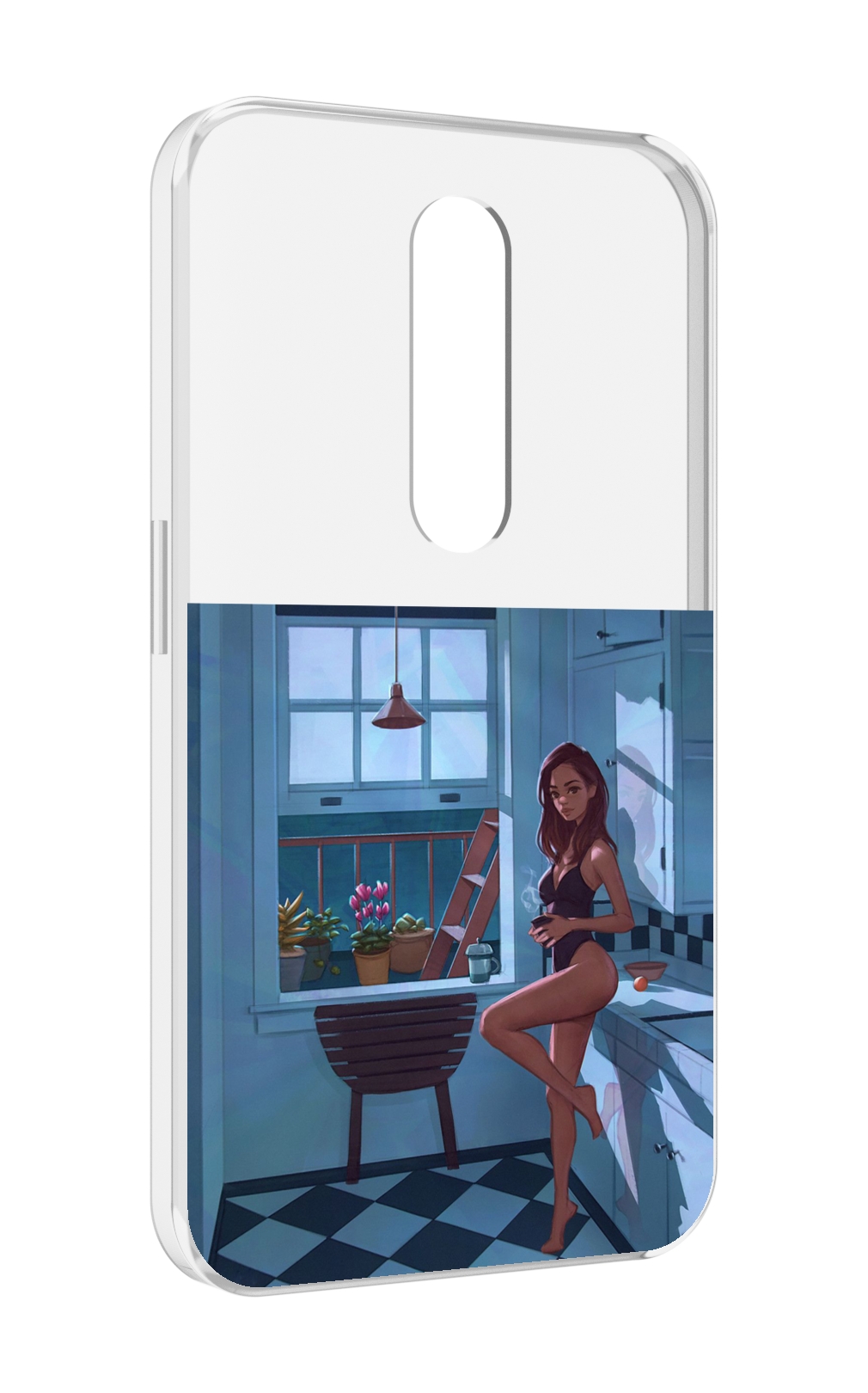 

Чехол MyPads девушка-на-кухне для Motorola Moto X Force (XT1585 / XT1581), Прозрачный, Tocco
