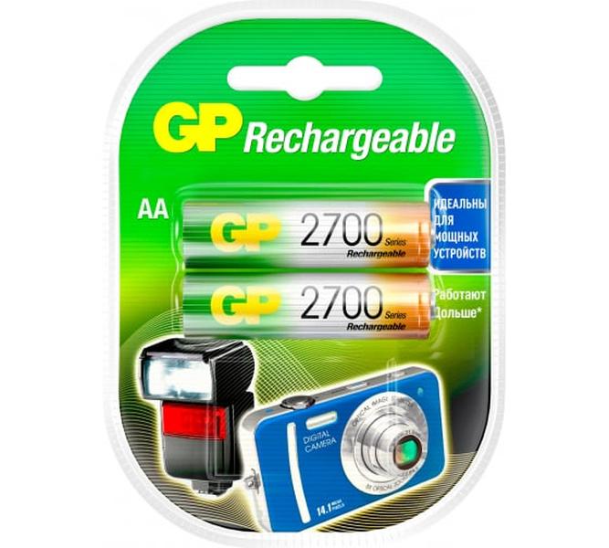 Батарейка Aa Hr6 1.2V Аккумулятор Ni-Mh 2700Mah Блистер (2Шт.) Gp Gp-270Aahc