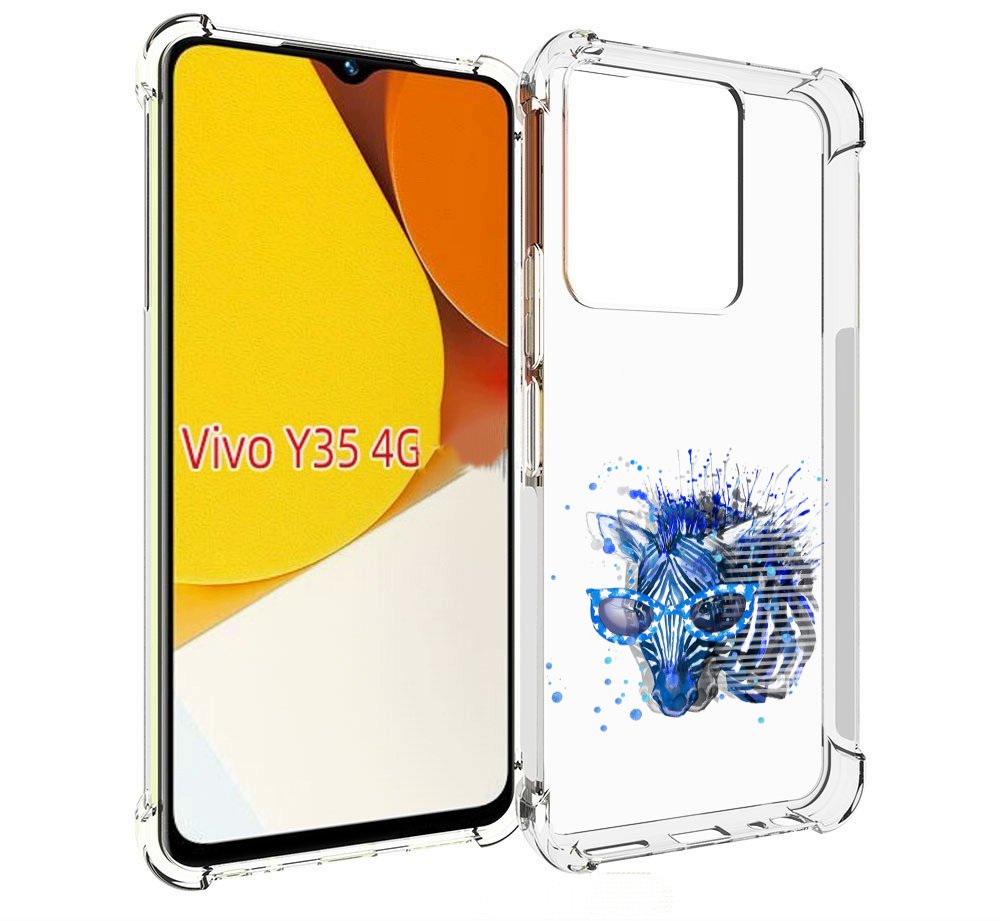 

Чехол MyPads расплывчатая зебра для Vivo Y35 4G 2022 / Vivo Y22, Прозрачный, Tocco