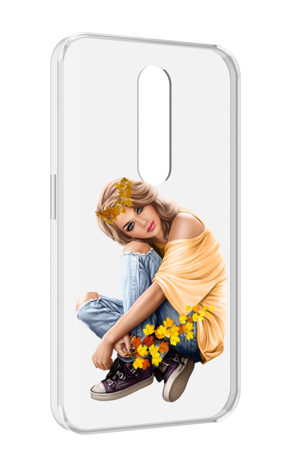 

Чехол MyPads девушка-в-цветочками женский для Motorola Moto X Force (XT1585 / XT1581), Прозрачный, Tocco