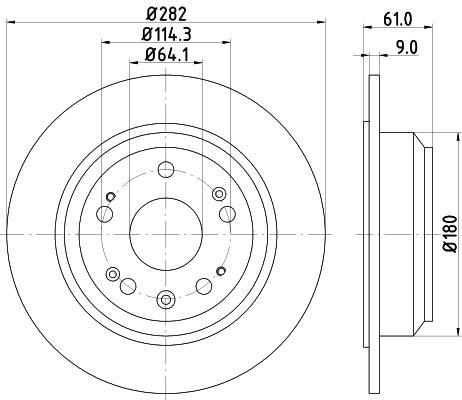 

Тормозной диск NISSHINBO ND8008K
