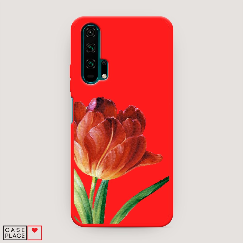 

Чехол Awog на Honor 20 Pro "Красный тюльпан", Разноцветный, 69353-1