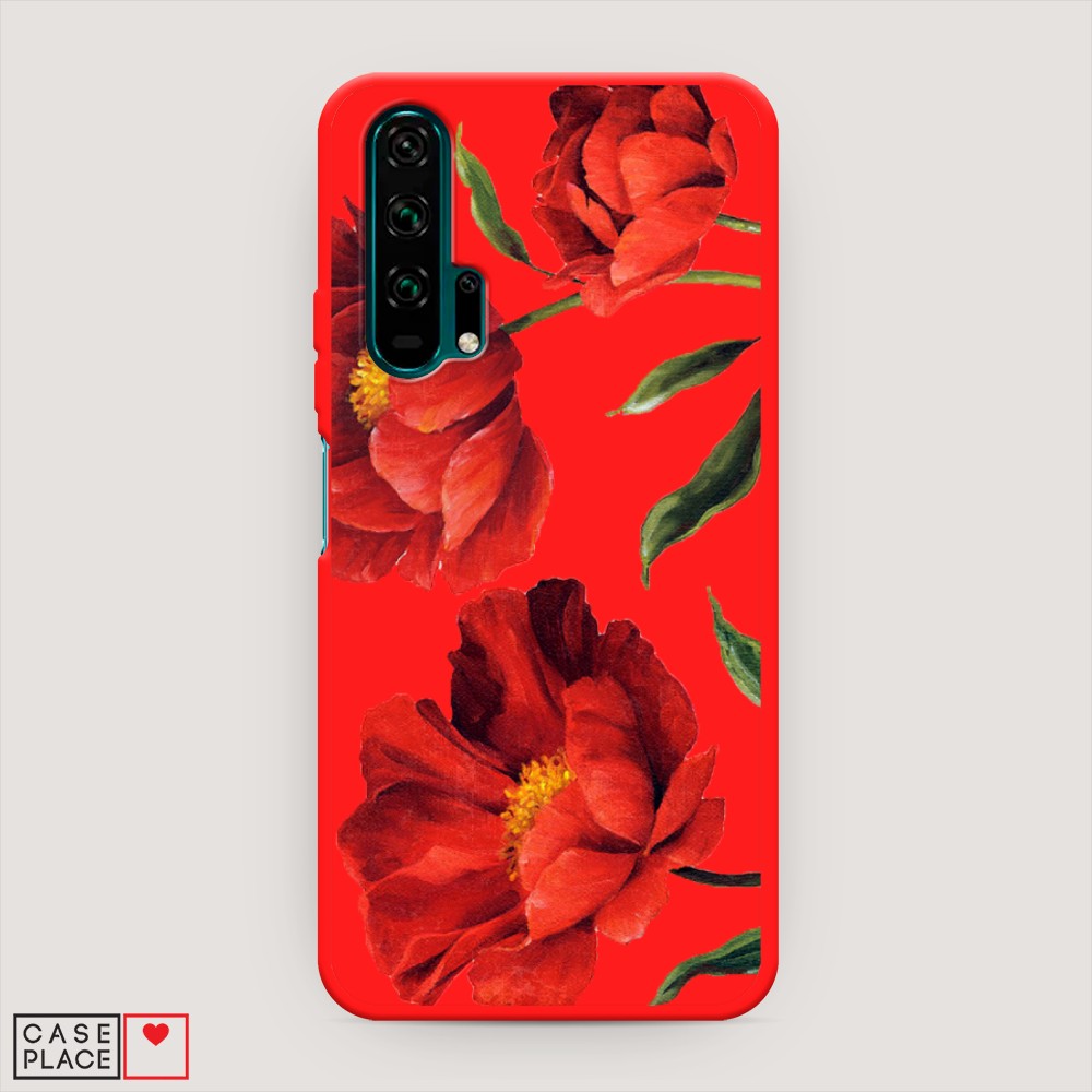 

Чехол Awog на Honor 20 Pro "Красные маки", Разноцветный, 69353-1