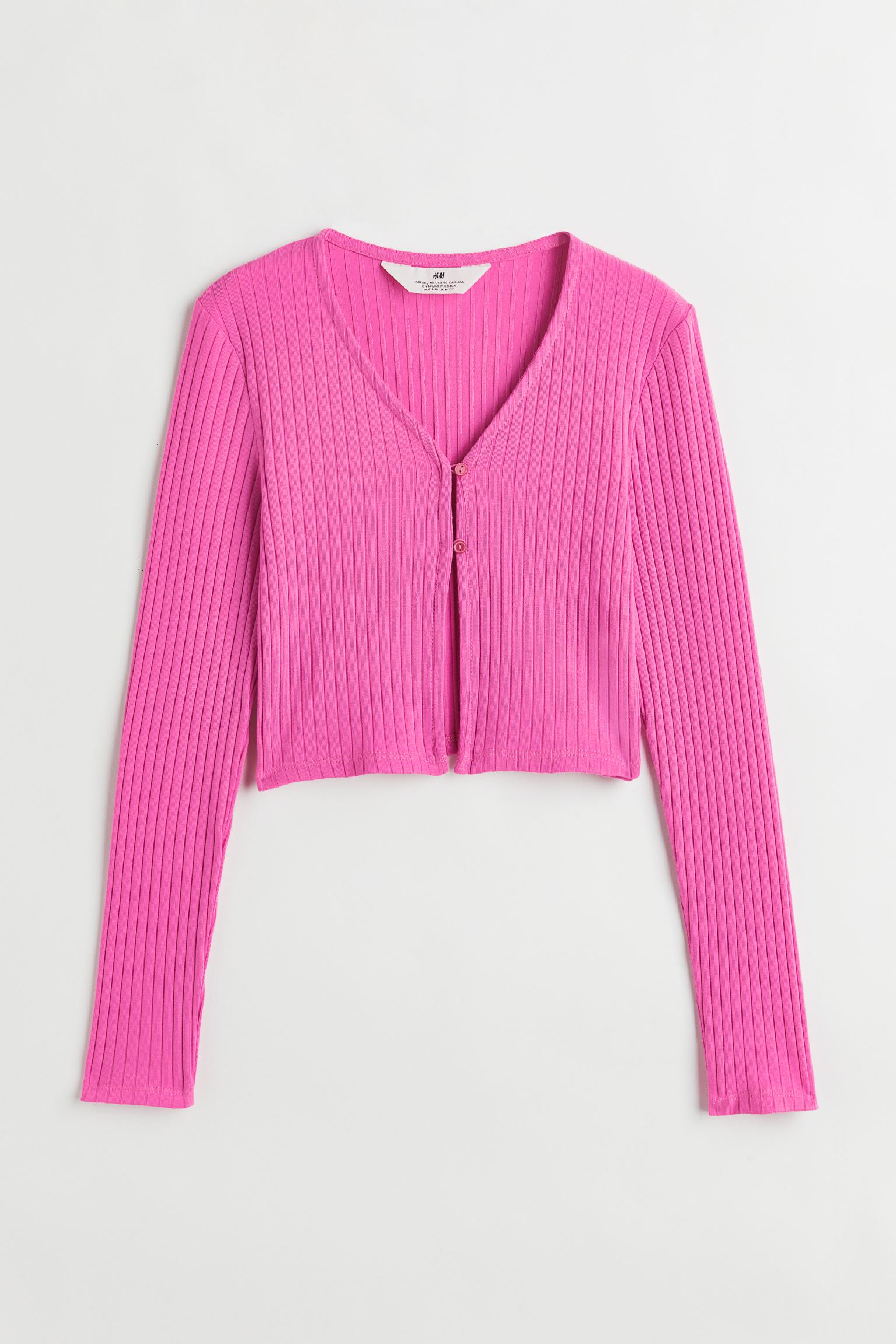 Кардиган H&M для девочек, розовый-001, размер 170, 1120731001