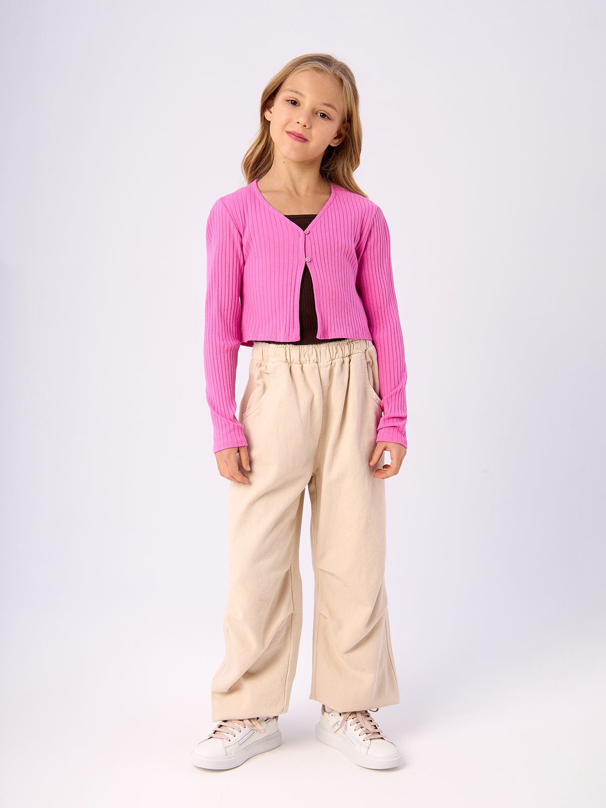 Кардиган H&M для девочек, розовый-001, размер 146/152, 1120731001 розовый кардиган gulliver 146