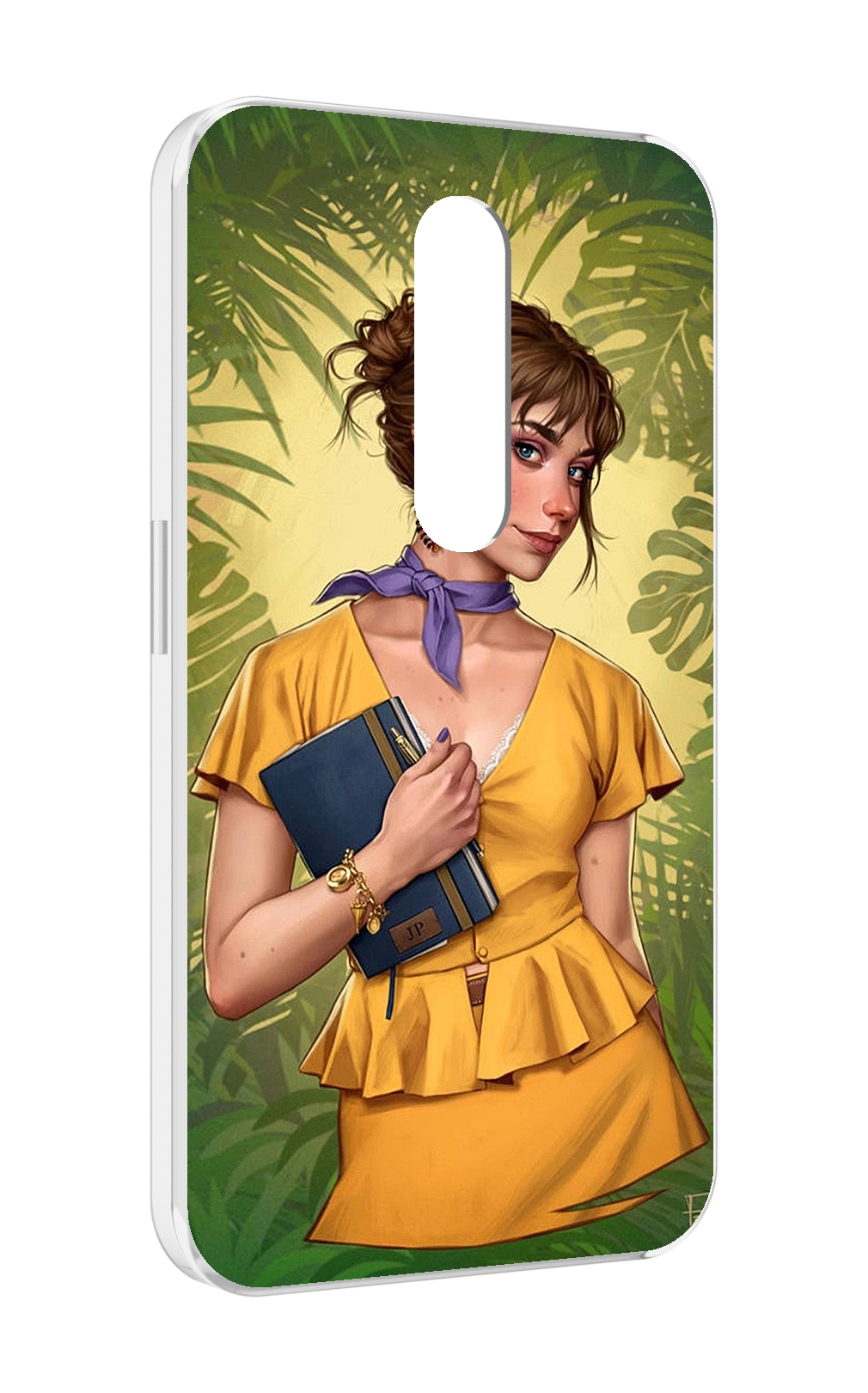 

Чехол MyPads девушка-в-зелени женский для Motorola Moto X Force (XT1585 / XT1581), Прозрачный, Tocco