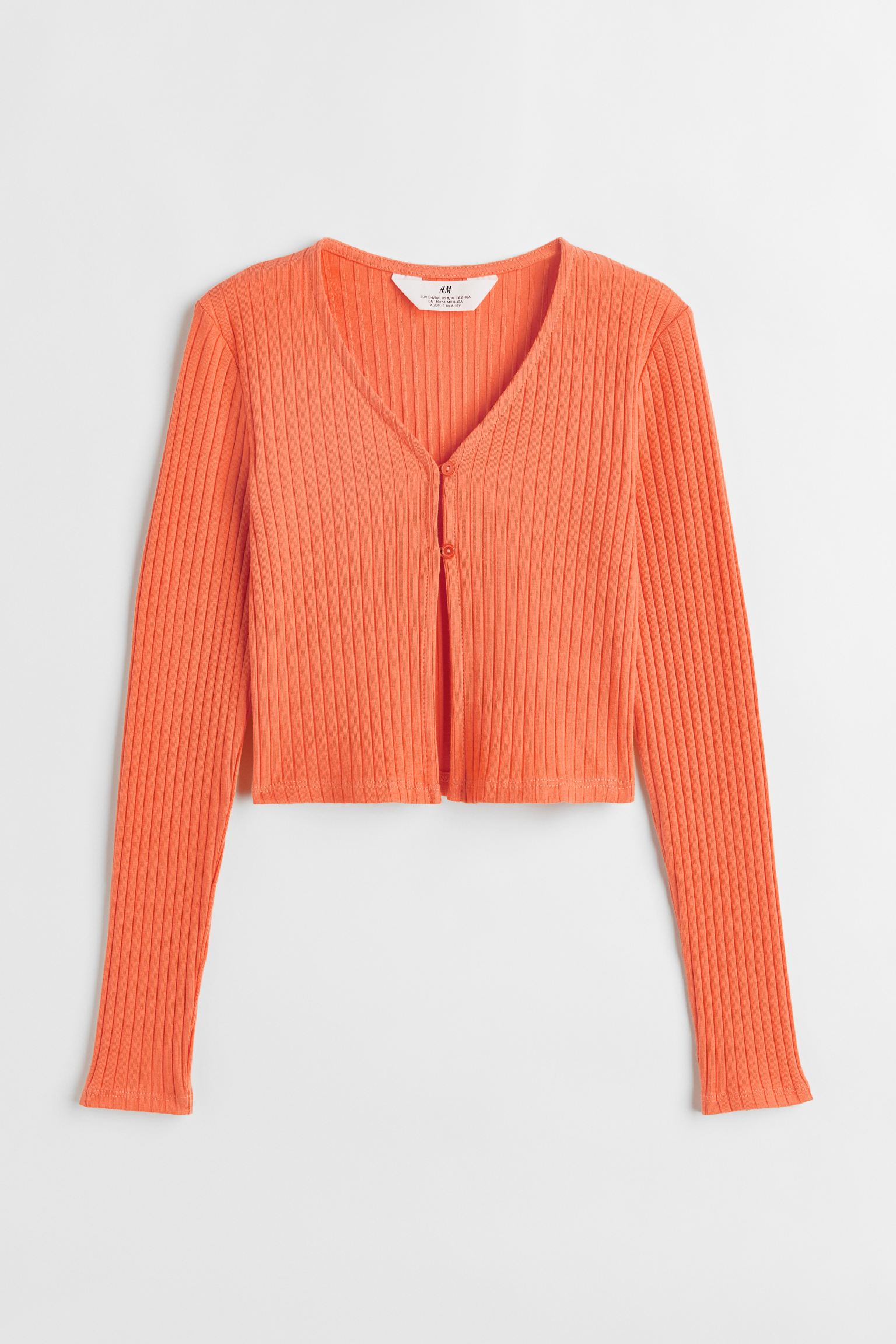 Кардиган H&M для девочек, оранжевый-002, размер 158/164, 1120731002