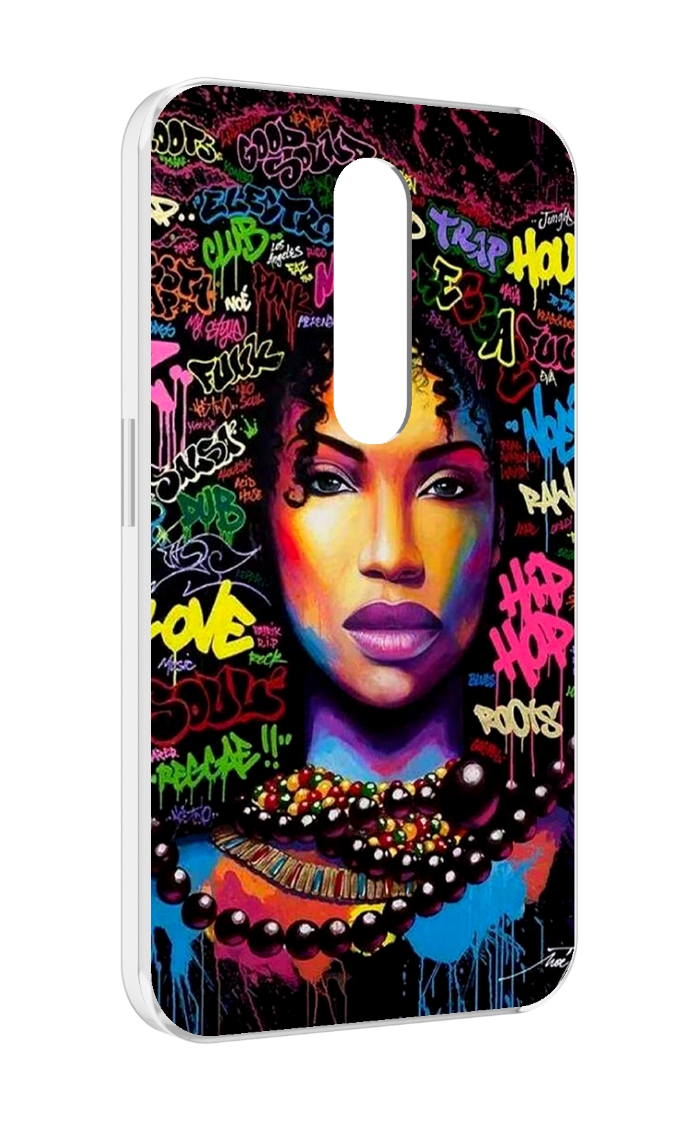 

Чехол MyPads девушка-в-граффити женский для Motorola Moto X Force (XT1585 / XT1581), Прозрачный, Tocco