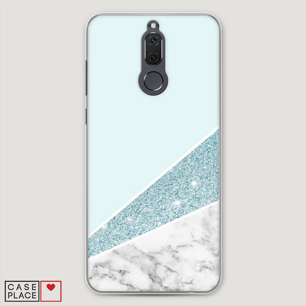 

Чехол Awog "Мрамор с голубыми блестками" для Huawei Nova 2i