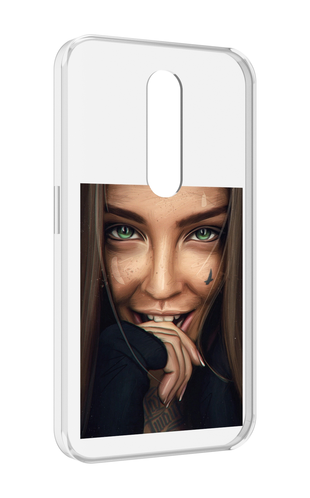 

Чехол MyPads девушка улыбается женский для Motorola Moto X Force (XT1585 / XT1581), Прозрачный, Tocco