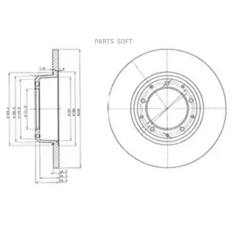 

Диск Тормозной Delphi Bg3982