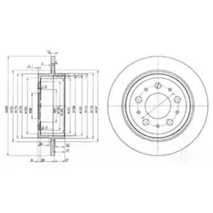 

Диск Тормозной Delphi Bg3543