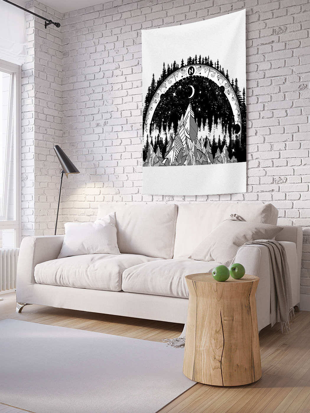 

Вертикальное фотопанно на стену JoyArty Строго на север 100x150 см, Строго на север