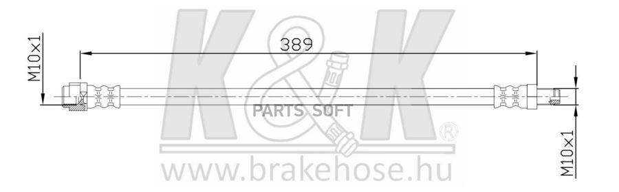 

Шланг Тормозной Передн Mercedes: C-Klasse (W202) C 180 94-00 K&K арт. FT0574
