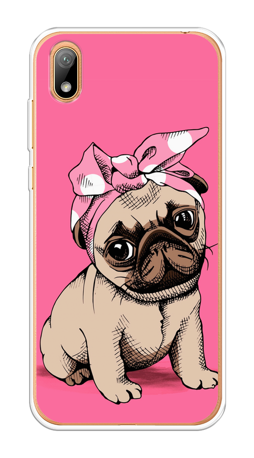 

Чехол Awog на Honor 8S "Dog Pin-Up", Розовый;бежевый, 69150-2