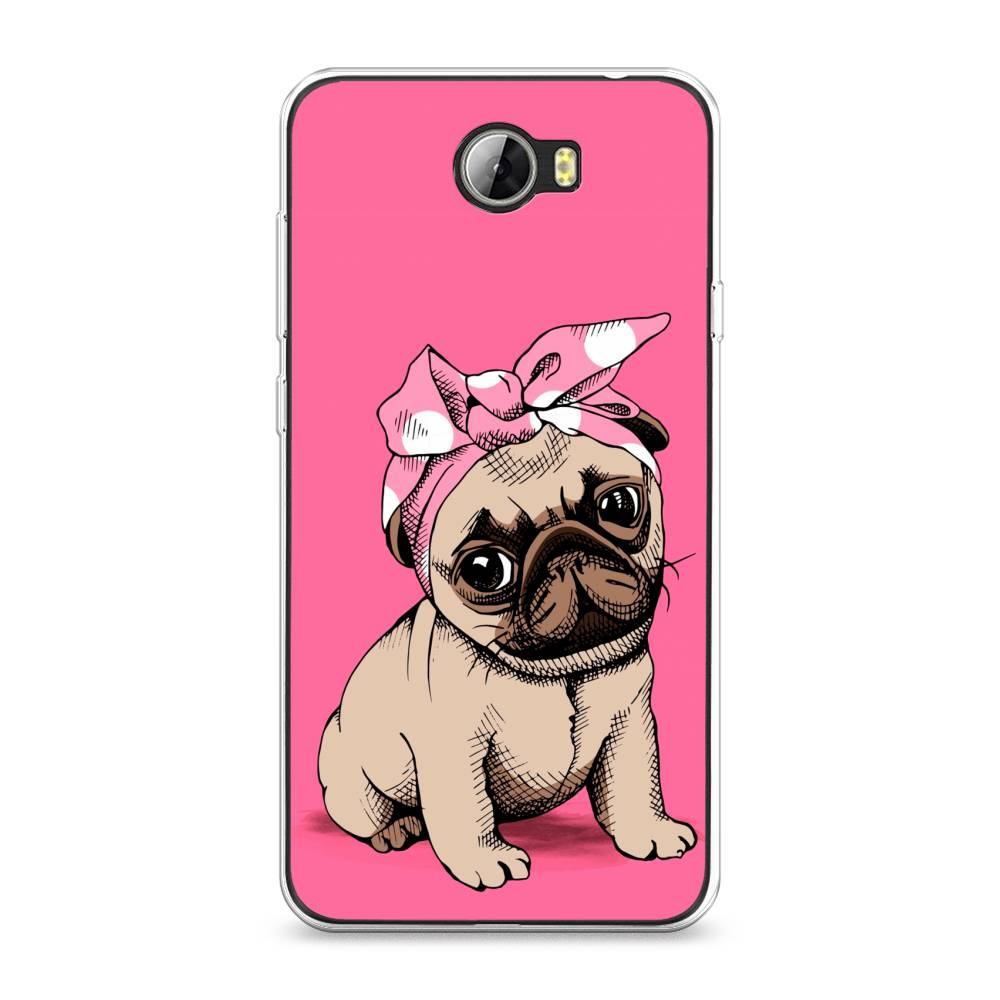 

Чехол Awog на Honor 5A "Dog Pin-Up", Розовый;бежевый, 60350-2