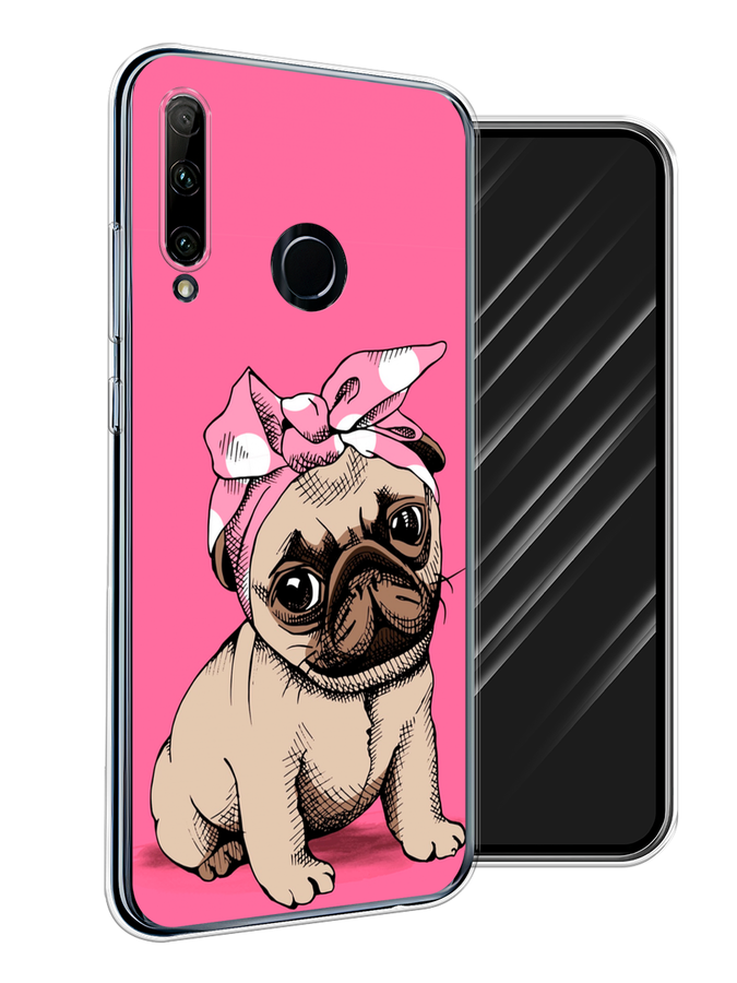 

Чехол Awog на Honor 20 Lite 2019 "Dog Pin-Up", Розовый;бежевый, 68950-2