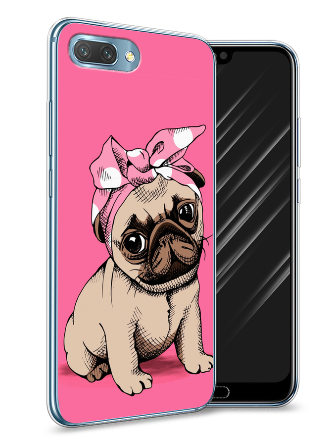 

Чехол Awog на Honor 10 "Dog Pin-Up", Розовый;бежевый, 65350-2