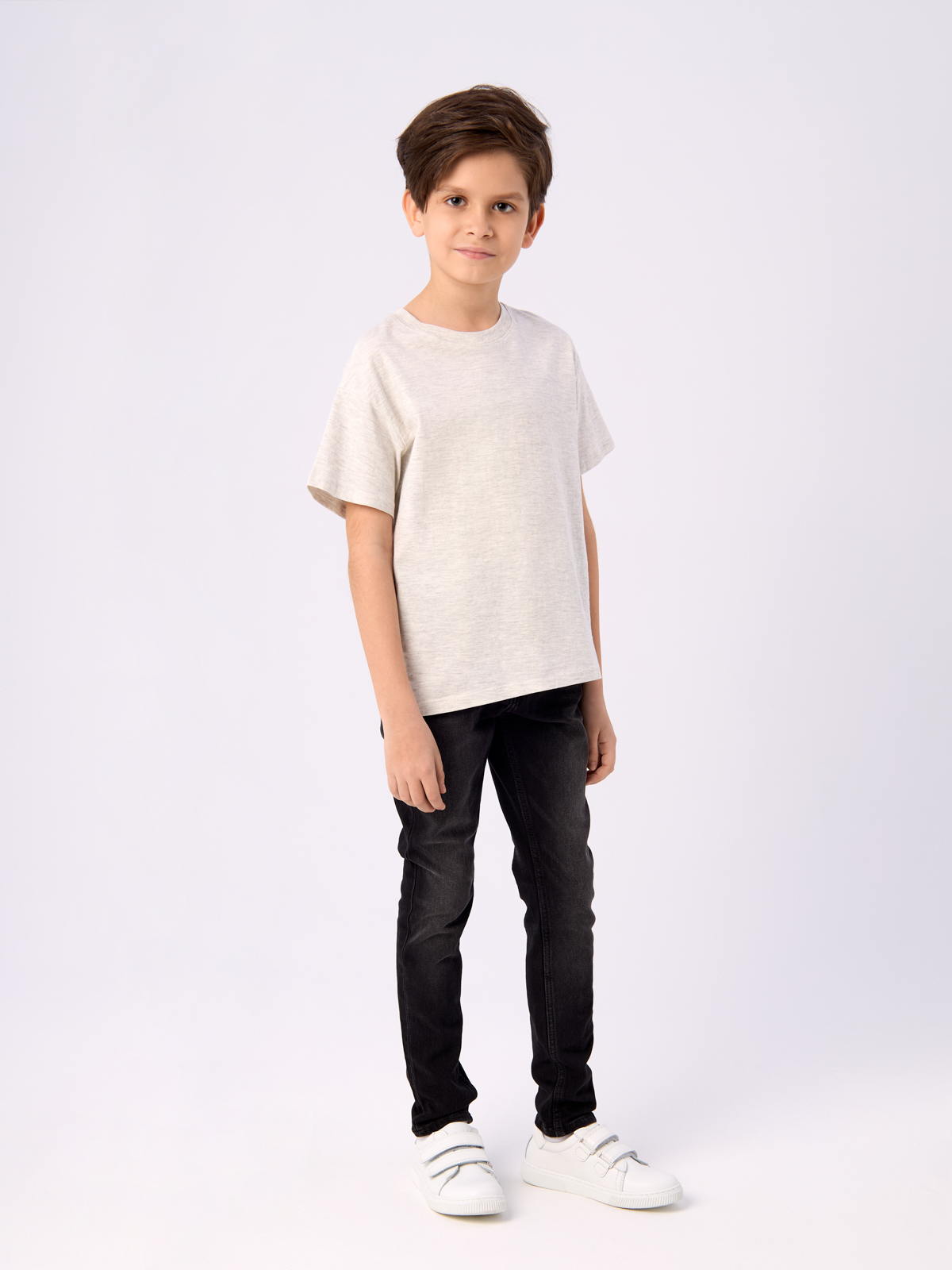 Джинсы H&M для мальчиков, черный-004, размер 158, 914448004