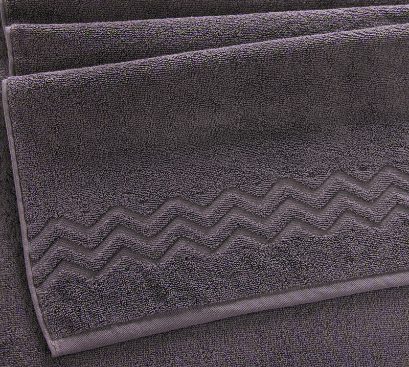 фото Полотенце махровое "бремен серый шато" 100х150 плотность 500 г/м2 баркас
