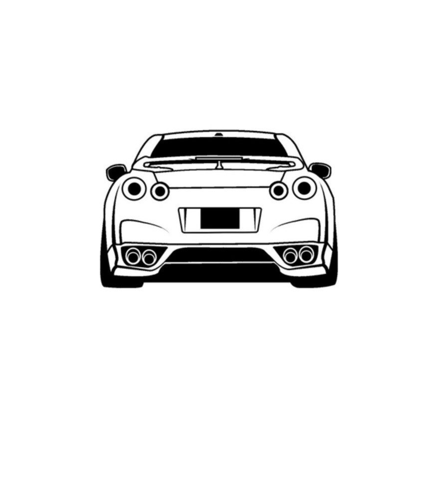 

Декоративное панно на стену из металла " Nissan GT-R "