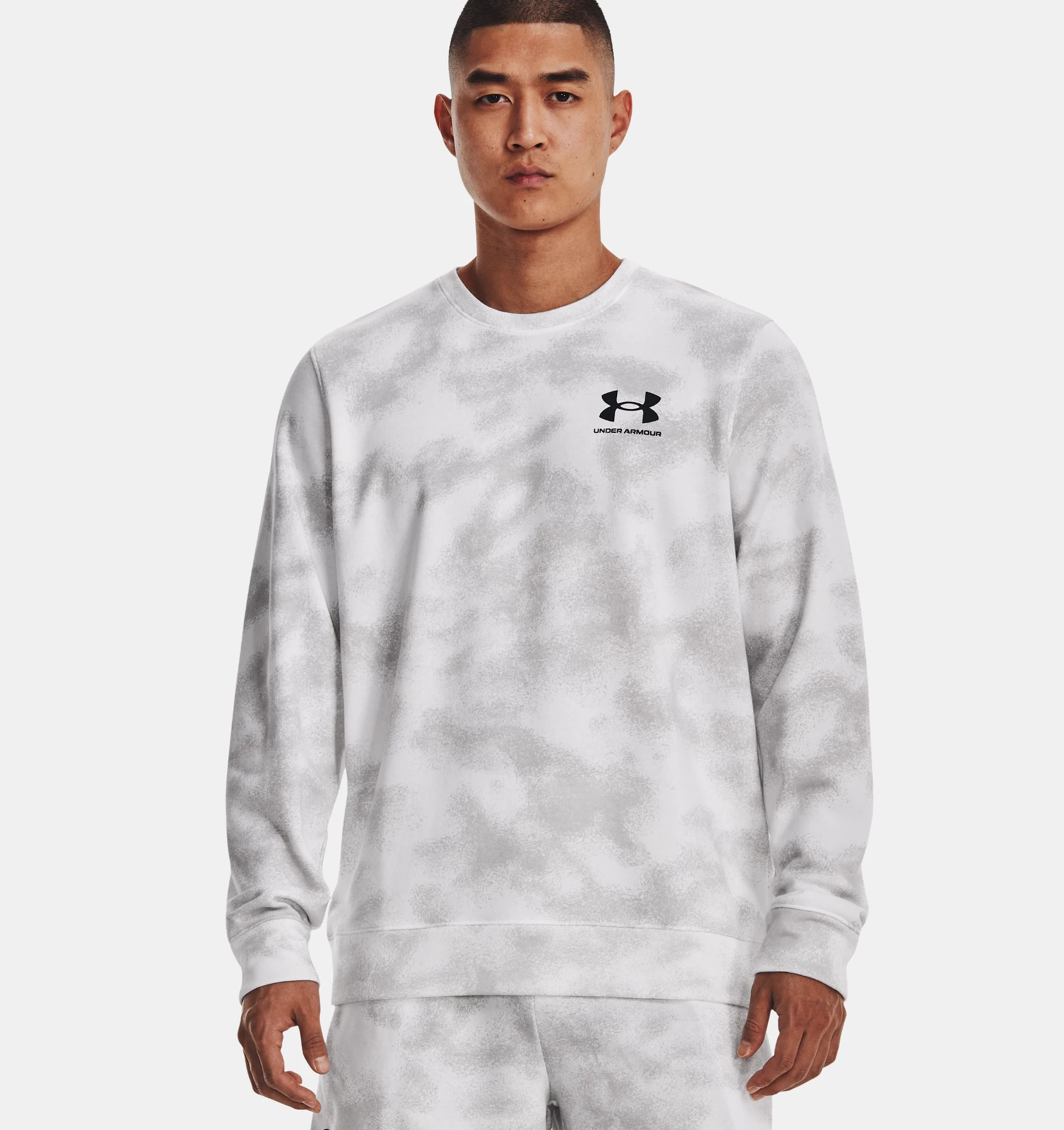 Свитшот мужской Under Armour UA Rival Terry Nov Crew, белый, M