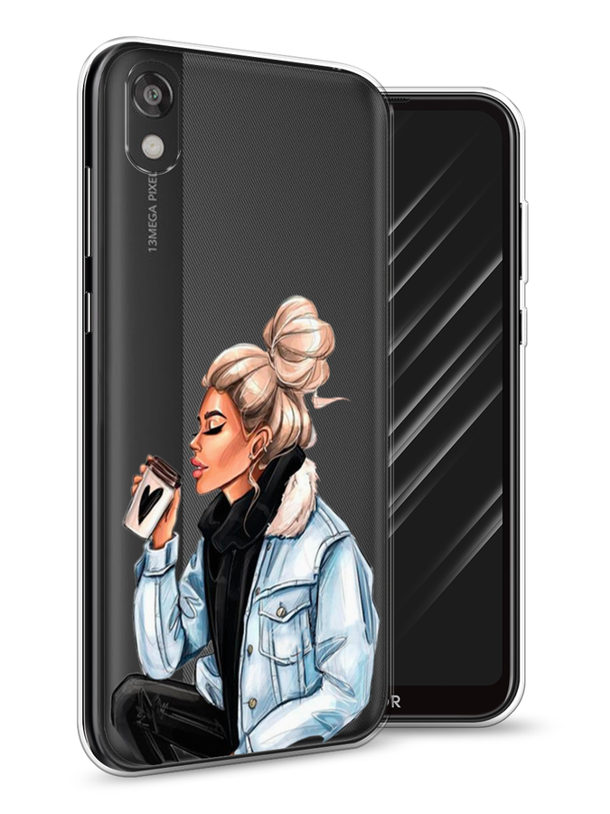 

Чехол Awog на Huawei Y5 2019 "Cute girl", Коричневый;бежевый, 69050-7