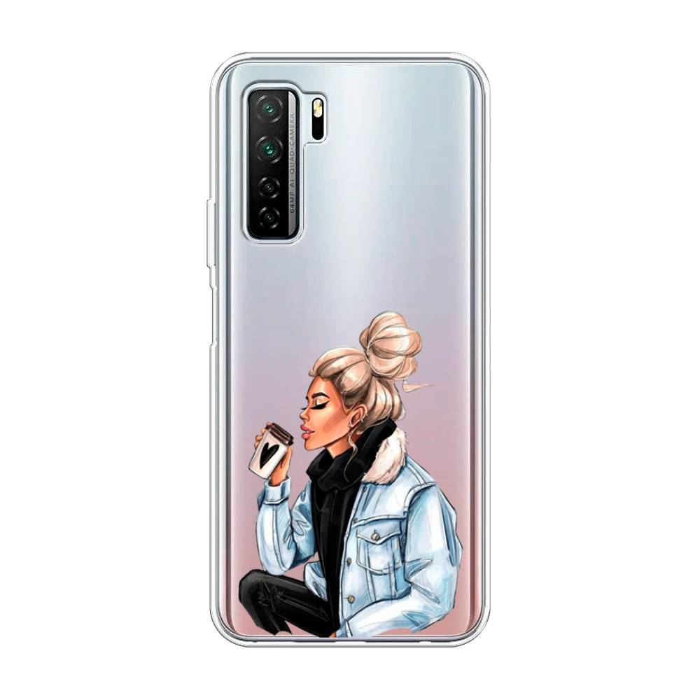 

Чехол Awog на Huawei P40 lite 5G "Cute girl", Коричневый;бежевый, 6103050-7