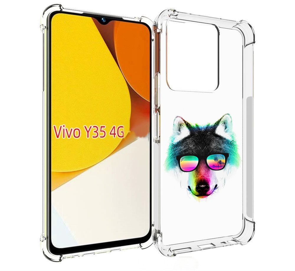 

Чехол MyPads радужный волк для Vivo Y35 4G 2022 / Vivo Y22, Прозрачный, Tocco